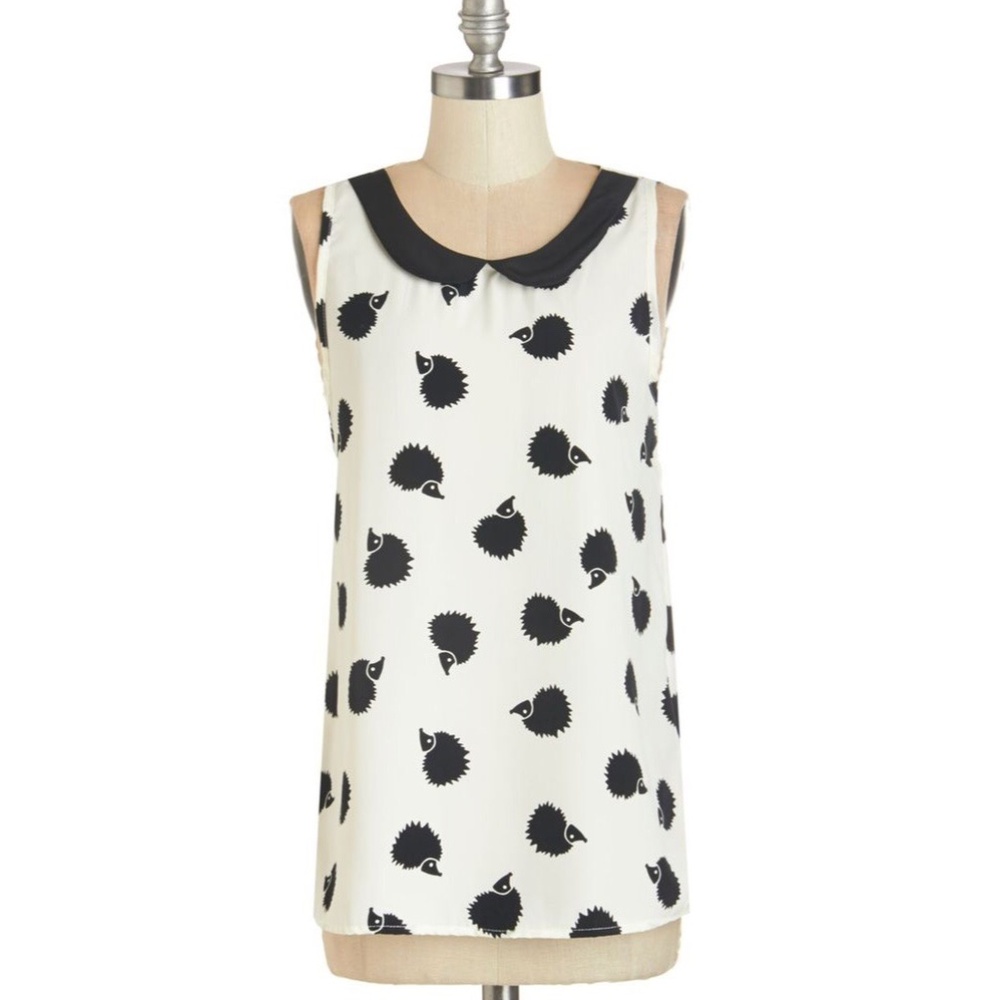 Modcloth Woodland Creature Sleeveless Top